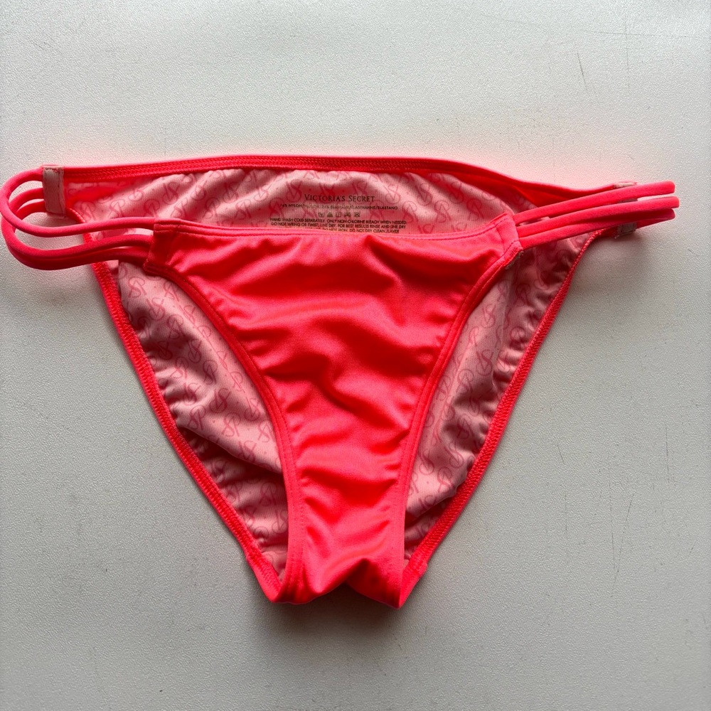 Victoria’s Secret neon coral bikini bottoms size small